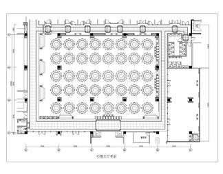 酒店宴会厅CAD平面图
