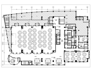酒店宴会厅CAD平面图