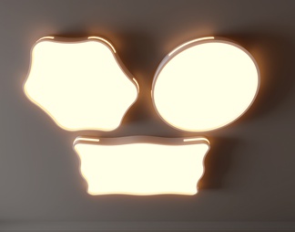 大气高档  客厅灯 卧室灯 吸顶灯 方形圆形几何形灯具组合