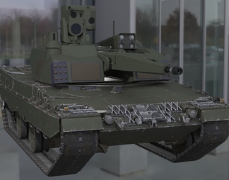 豹2车身Skyranger激光防空坦克