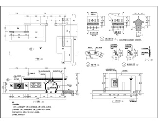景墙cad施工图56套