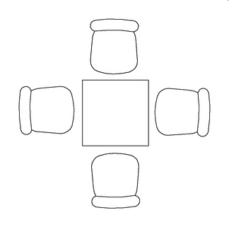 餐桌的简笔画法图片