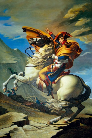 拿破伦越过圣贝尔纳