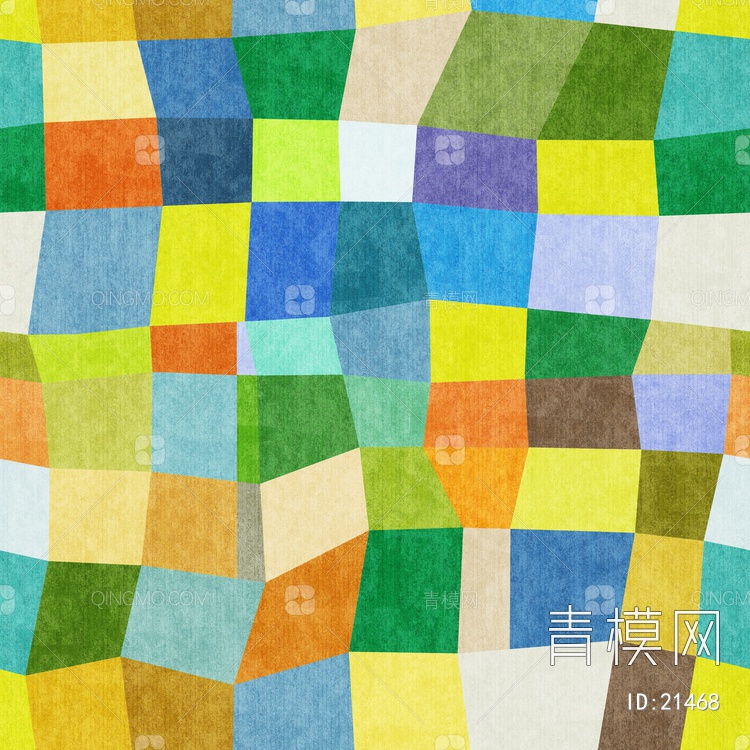 关键字: 特大尺寸蓝绿黄jpg 花布布艺贴图库 七彩不规则四边形图案布