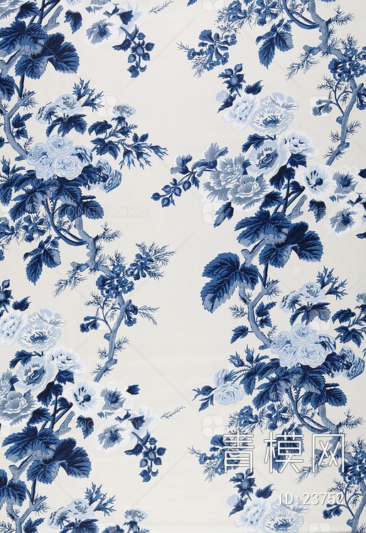 关键字: 灰白蓝大尺寸jpg 花布布艺贴图库 花纹布