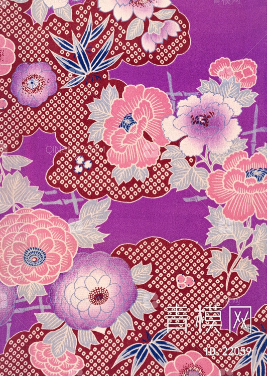 关键字: 特大尺寸灰紫粉jpg 花布布艺贴图库 花纹