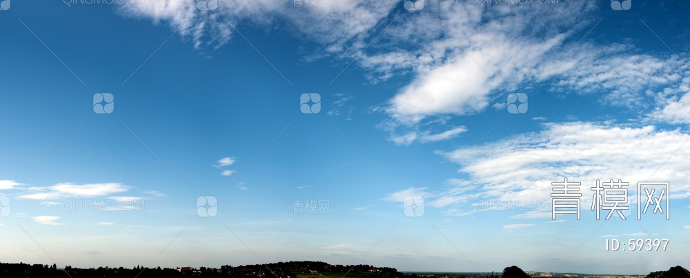 全景天空貼圖 特大尺寸白藍jpg全景天空3d貼圖下載-青墨3d貼圖庫