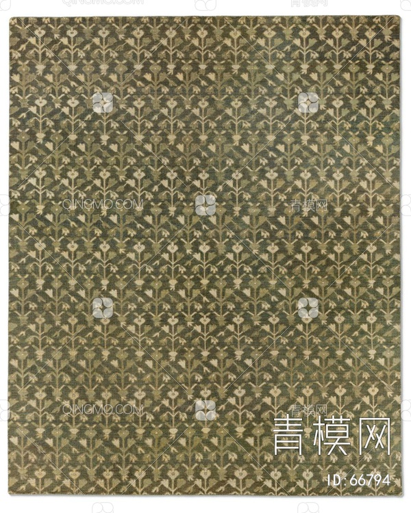方形花纹地毯