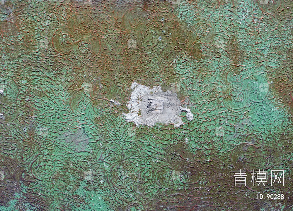 铜金属铜贴图 灰绿棕黄特大尺寸jpg铜金属铜3d贴图下载-青墨3d贴图库