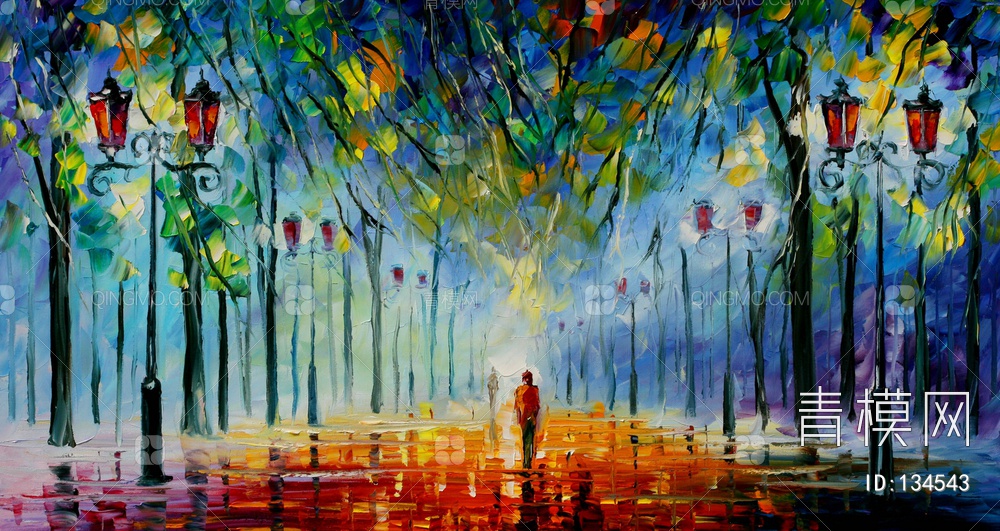 关键字: 特大尺寸蓝绿jpg 西方油画挂画贴图库 西方油画