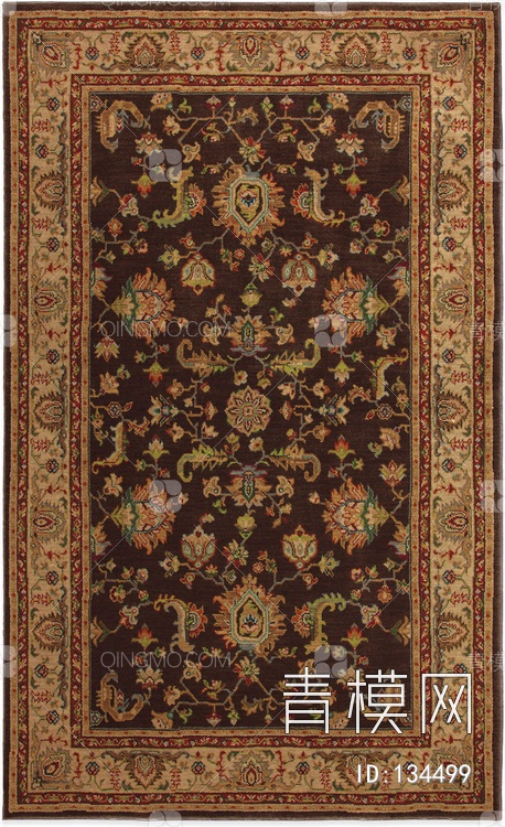 地毯贴图 特大尺寸棕黄jpg地毯3d贴图下载-青墨3d贴图库