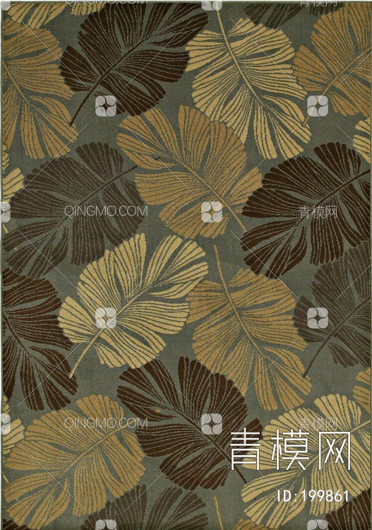 植物图案地毯