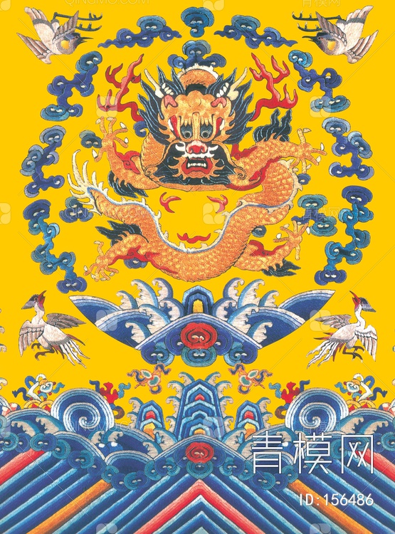 关键字: 特大尺寸蓝黄jpg 东方元素布艺贴图库 中国风图案素材