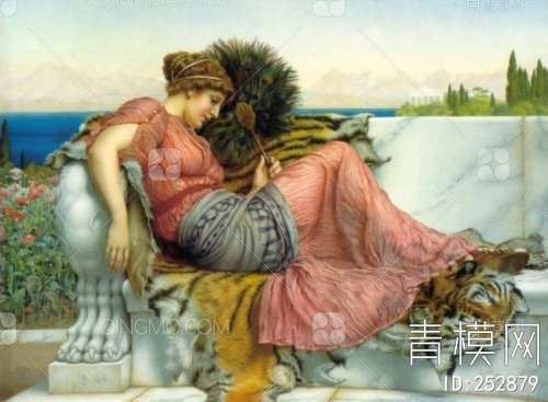 关键字: 灰白绿黄中尺寸jpg 西方人物挂画贴图库 约翰·威廉·格威德