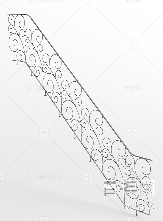 关键字: 灰白大尺寸jpg 栏杆室内构件3d模型 栏杆