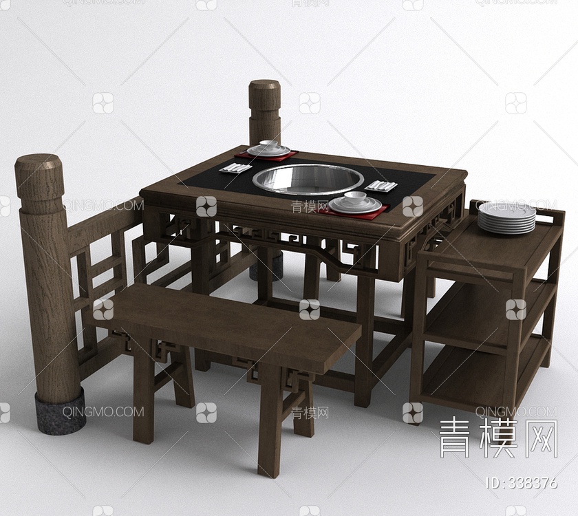 火锅餐桌椅组合