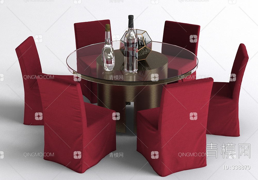 红椅餐桌