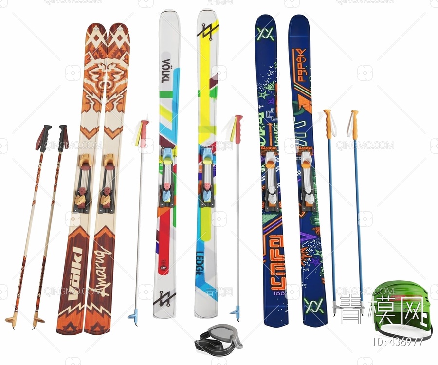 滑雪装备组合