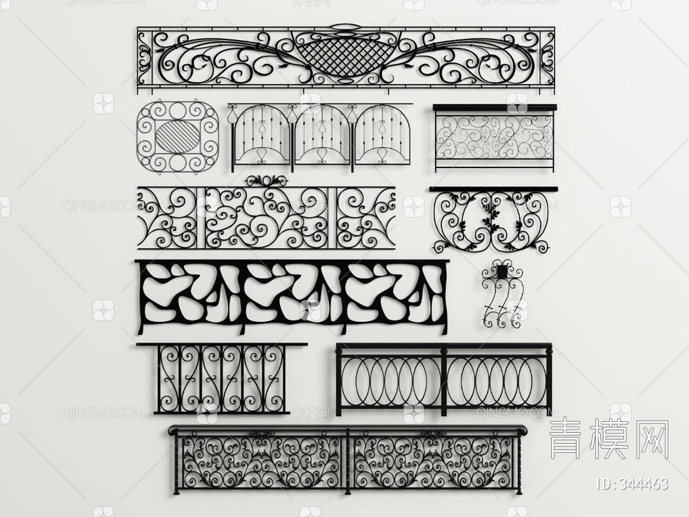 铁艺栏杆组合