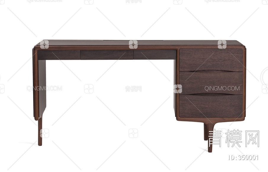 实木书桌单体