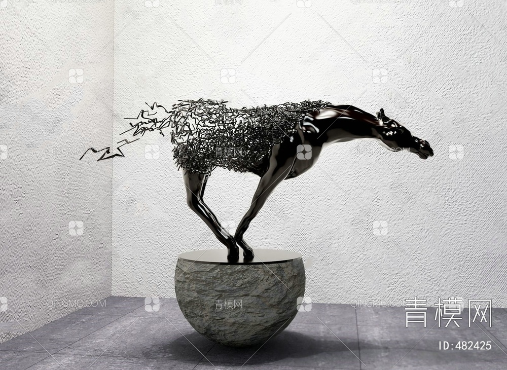 铁艺雕塑马