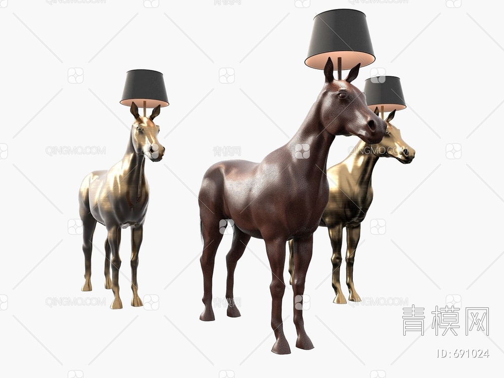 马雕塑装饰灯