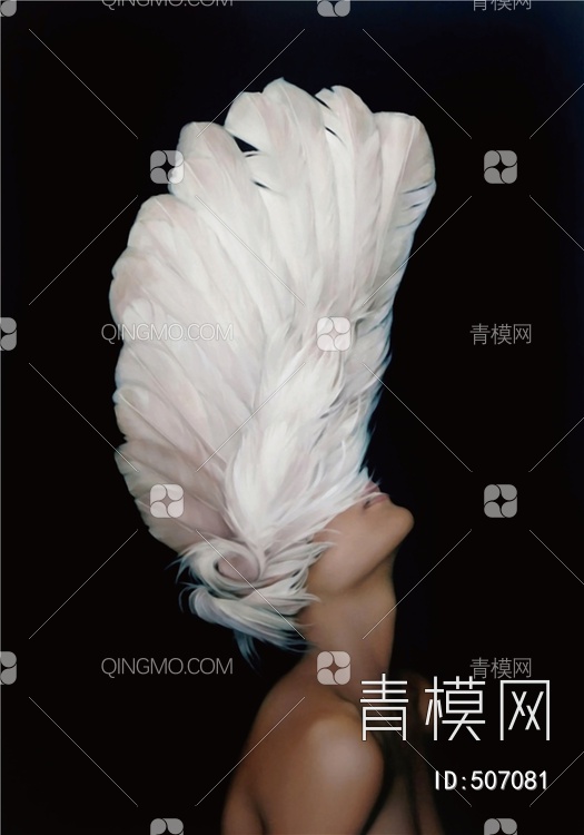 抽象人物装饰画艺术美女头像