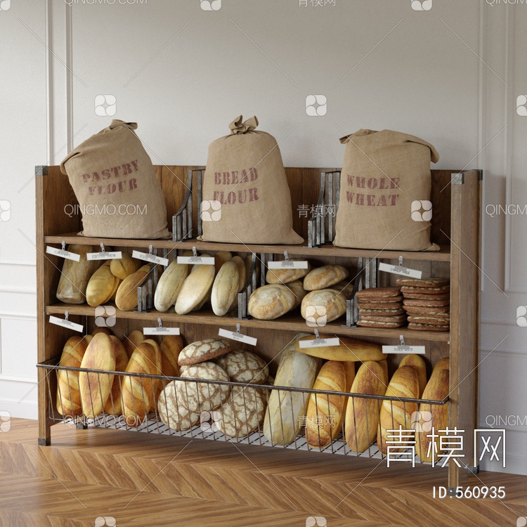 面包甜品货架