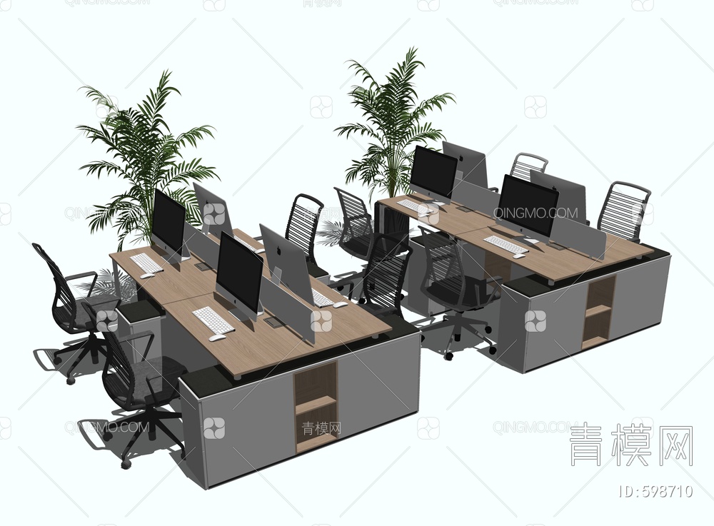 办公桌椅员工工位
