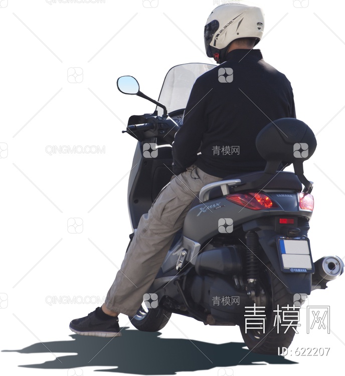 骑摩托车的人 背影 人 人物