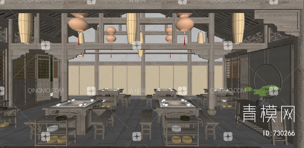 火锅店 餐厅空间