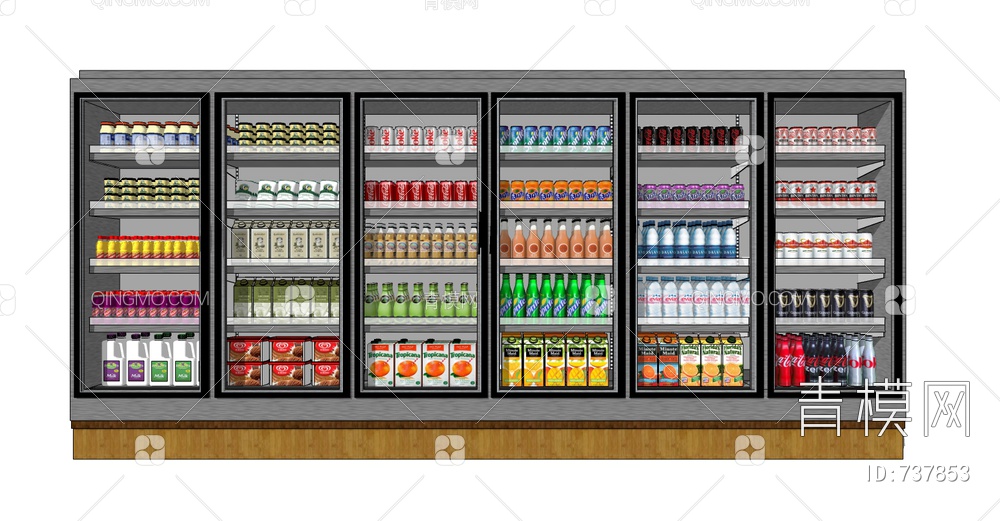 超市冰柜饮品储藏柜