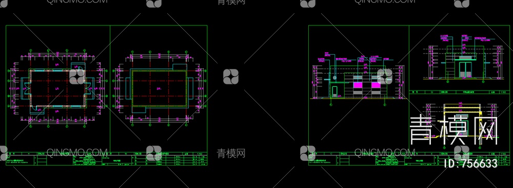 小公建 厕所 管理用房 小建筑 施工图