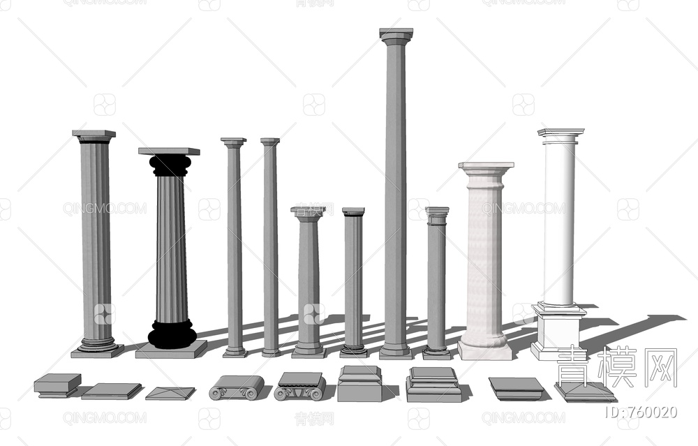 罗马柱 大理石柱