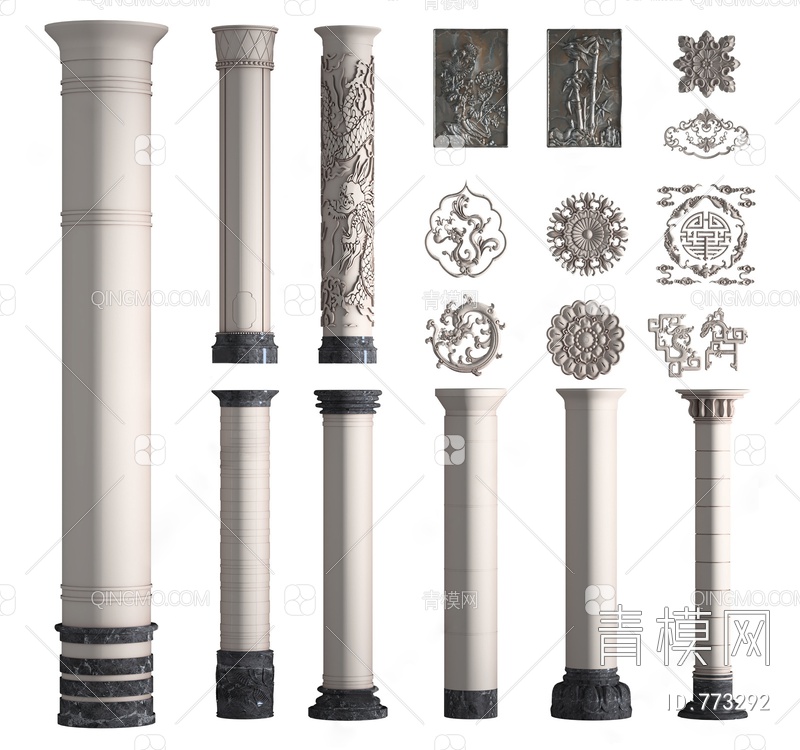 柱子 雕花