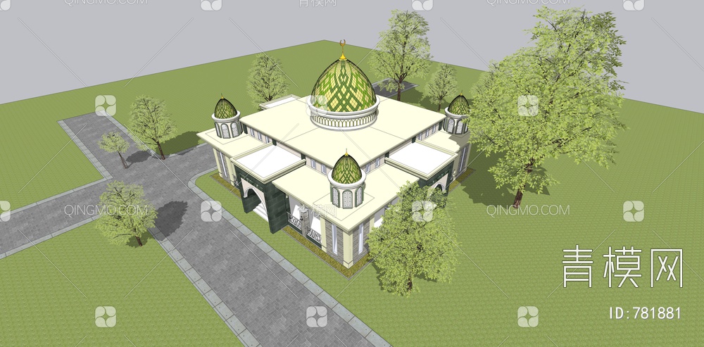 寺庙建筑清真寺教堂