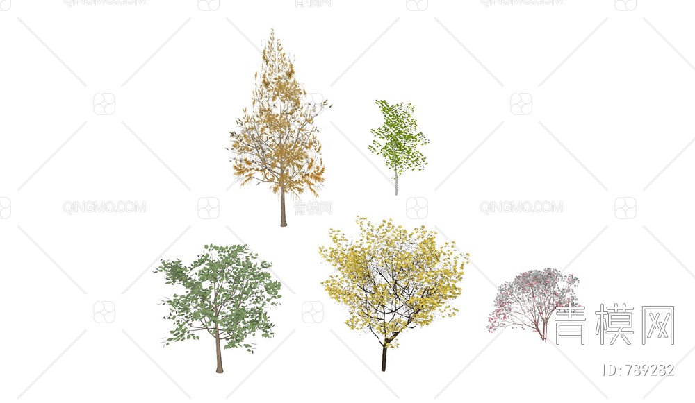 树 彩色树
