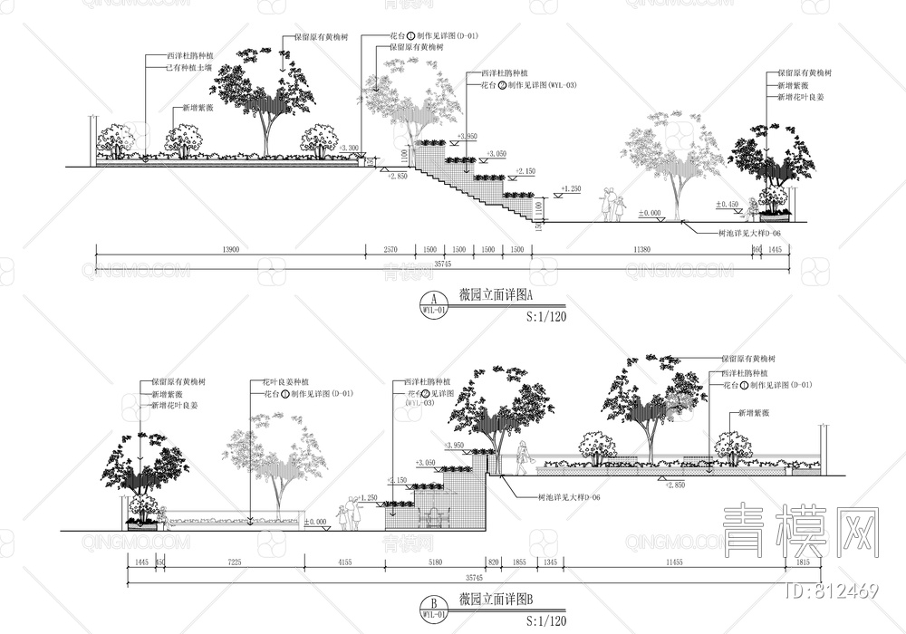 某住宅小区景观及建筑外立面改造全套施工详图