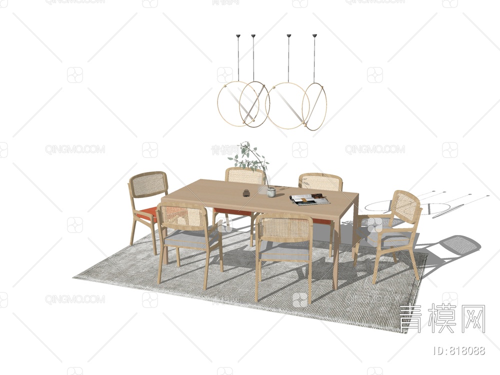 编织餐桌椅