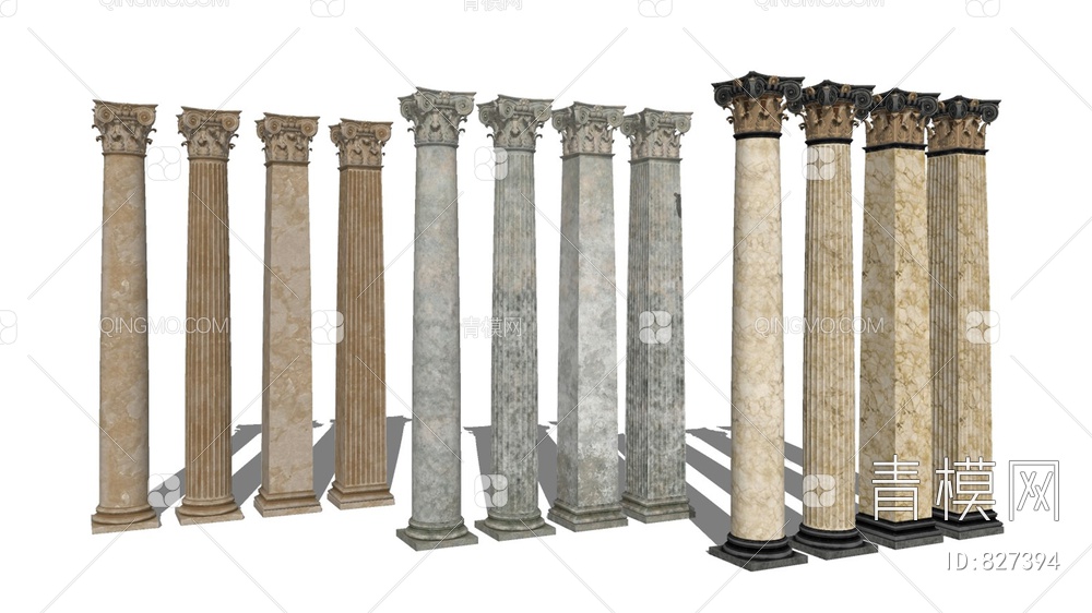 罗马柱建筑构件