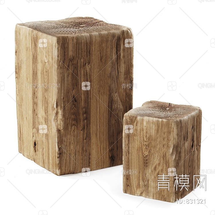 原木木凳子
