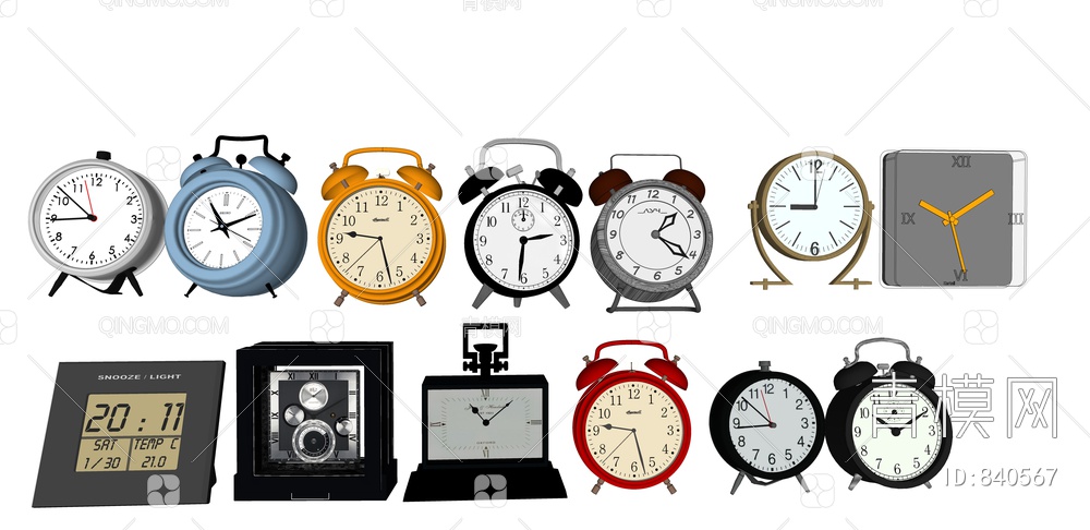 闹钟 钟表 表摆件饰品 时钟 挂钟