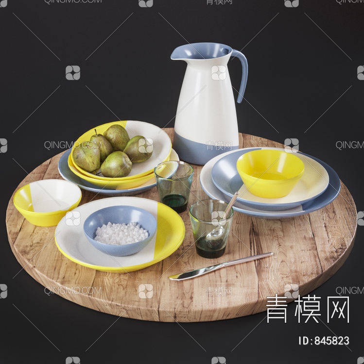 餐具组合 盘子 碗 杯子