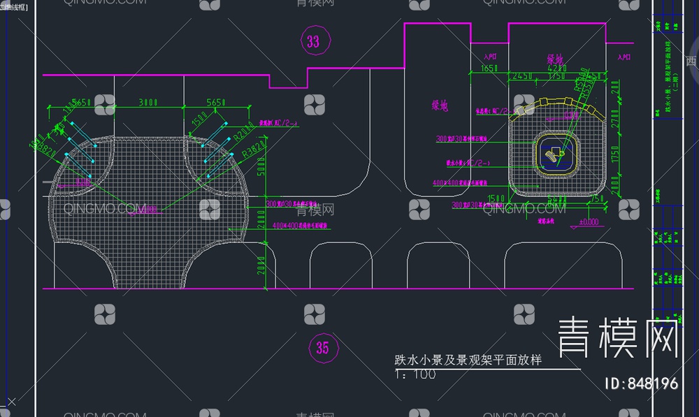 树池座凳施工图