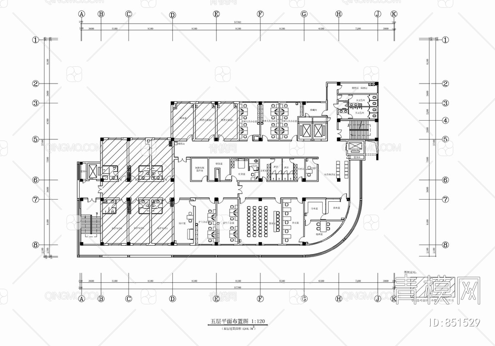 某医院放疗楼(共5层）CAD施工图