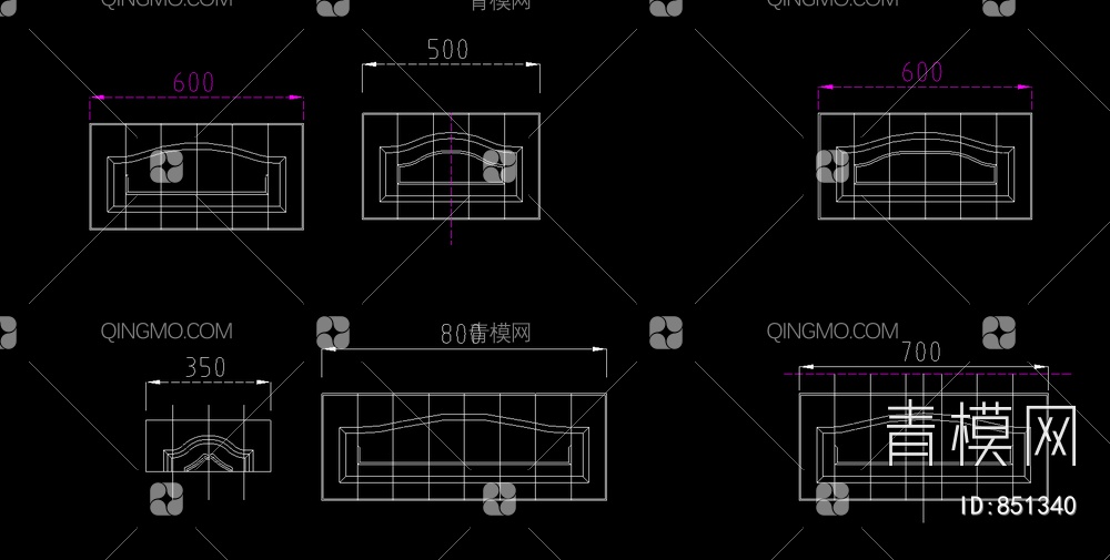 柜体柜门细部大样图六