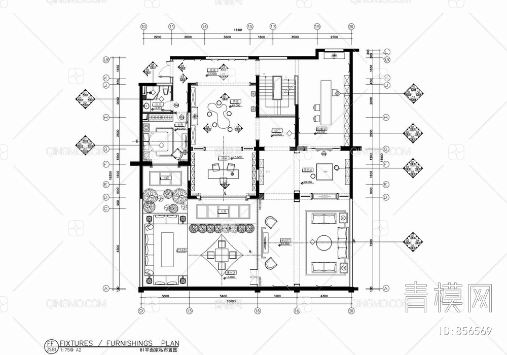 CCD京基别墅CAD施工图+效果图   家装  豪宅 私宅