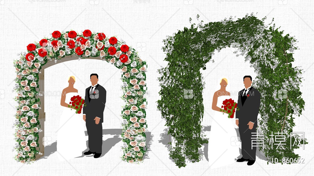婚礼花拱门
