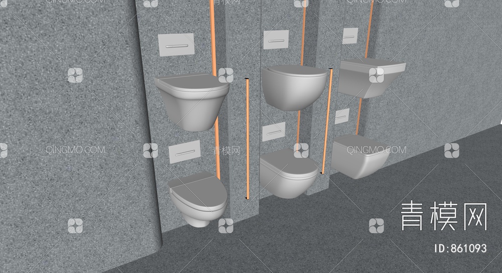 新款智能马桶 嵌入式坐便器 卫生间洁具
