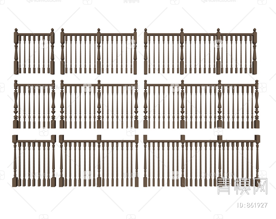 木艺栏杆 实木护栏 楼梯扶手